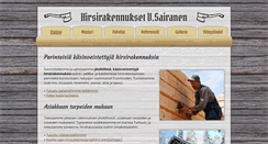 Desktop Screenshot of hirsirakennukset.net